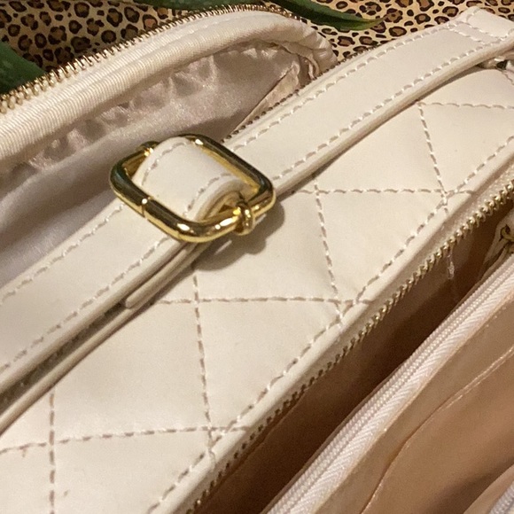 Like new Joy Imani bag trimmed in gold plated zipper attachments and shoulder. - Picture 9 of 13